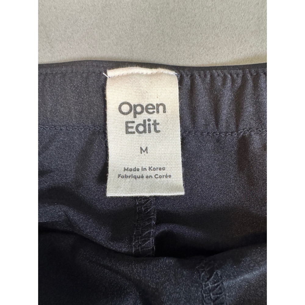 Open Edit Black Ruched Asymmetrical Skort Women M New - Picture 4 of 4